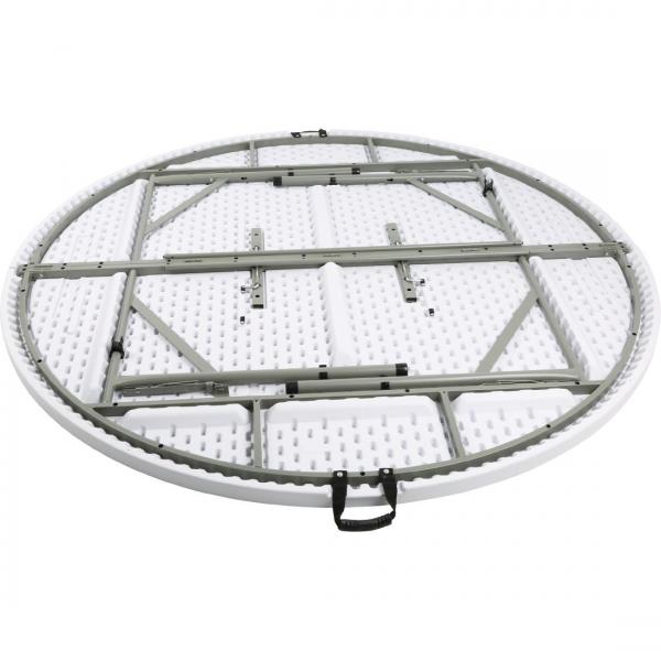 Bolero runder Klapptisch weiß 183cm