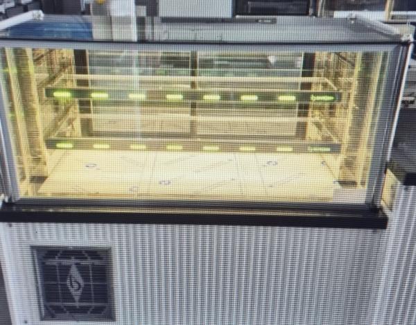 Fleischtheke Fleischvitrine Kalte Theke für Kebab Schwarze Granit