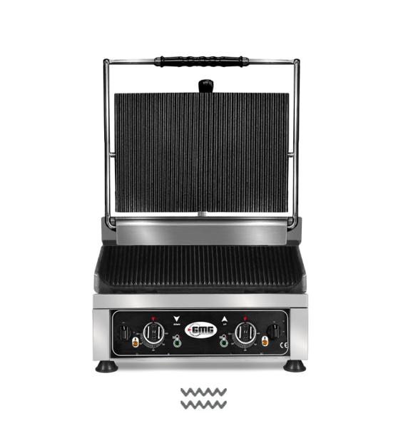 Kontaktgrill mit Doppel Thermostat Gegrillt Toastmaschine 51x50cm