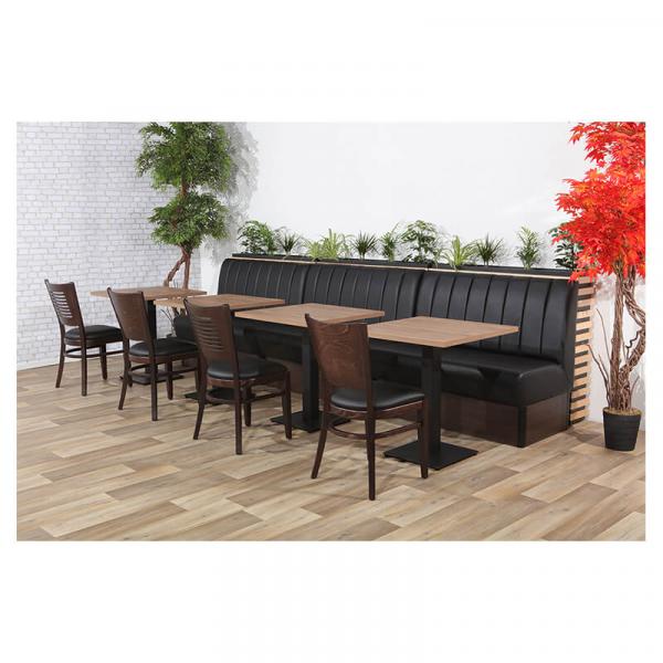 Gastronomie Stuhl Melisa schwarz für Restaurant, Imbiss