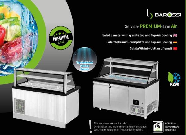 Dönertheke Salattheke 150x88x90