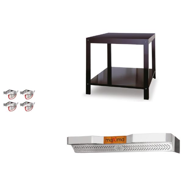 Vollschamott Pizzaofen vom GMG 2 Kammern - für 6+6 Pizzen 35 cm